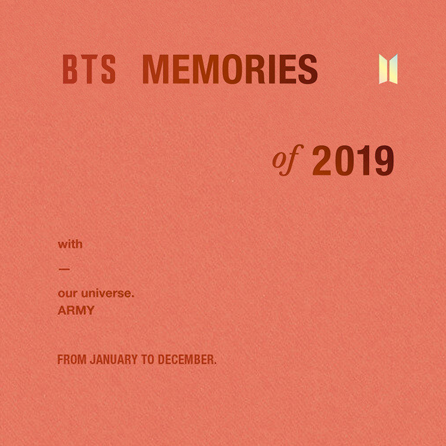 BTS - MEMORIES OF 2019