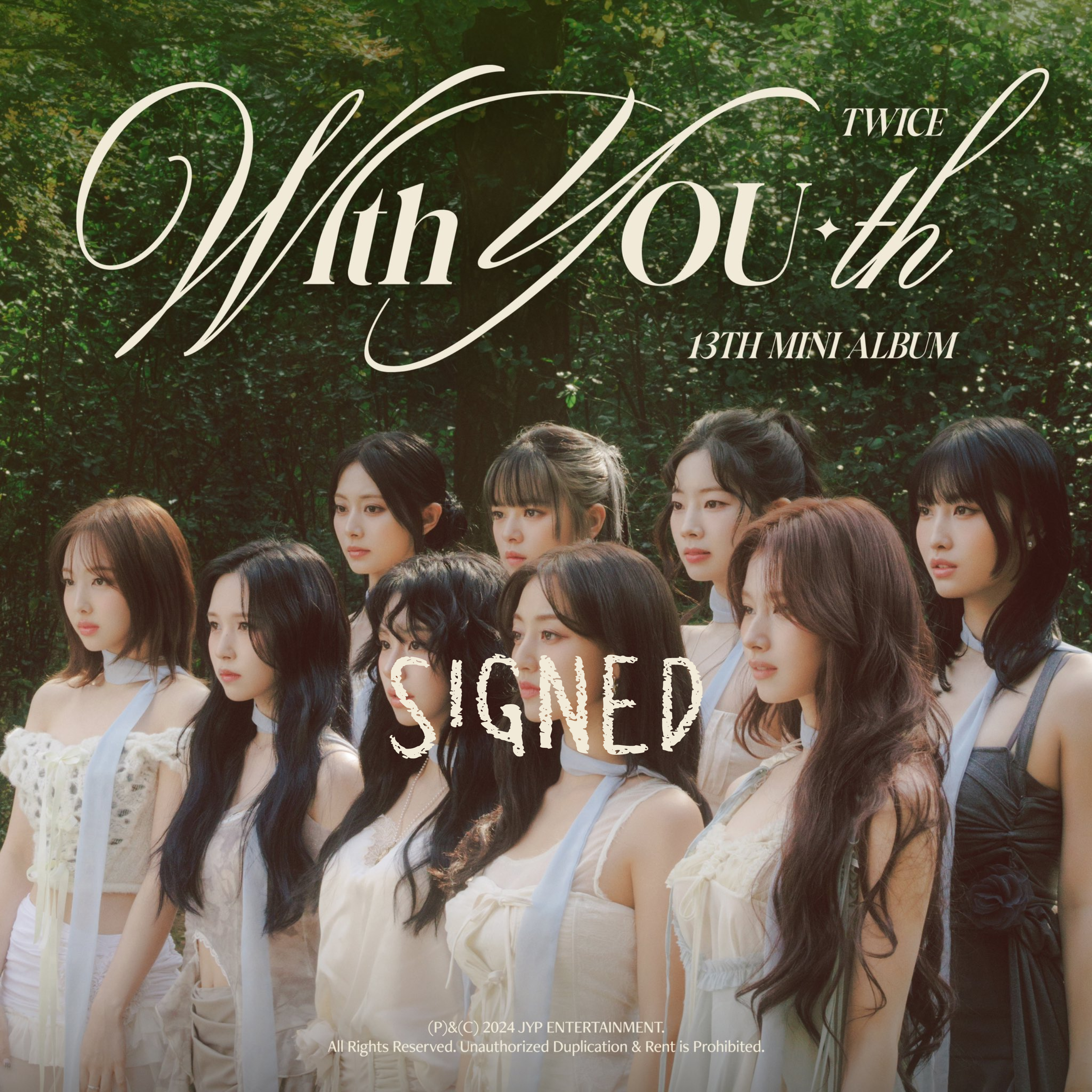 TWICE - WITH YOU-TH AUTOGRAFIADO