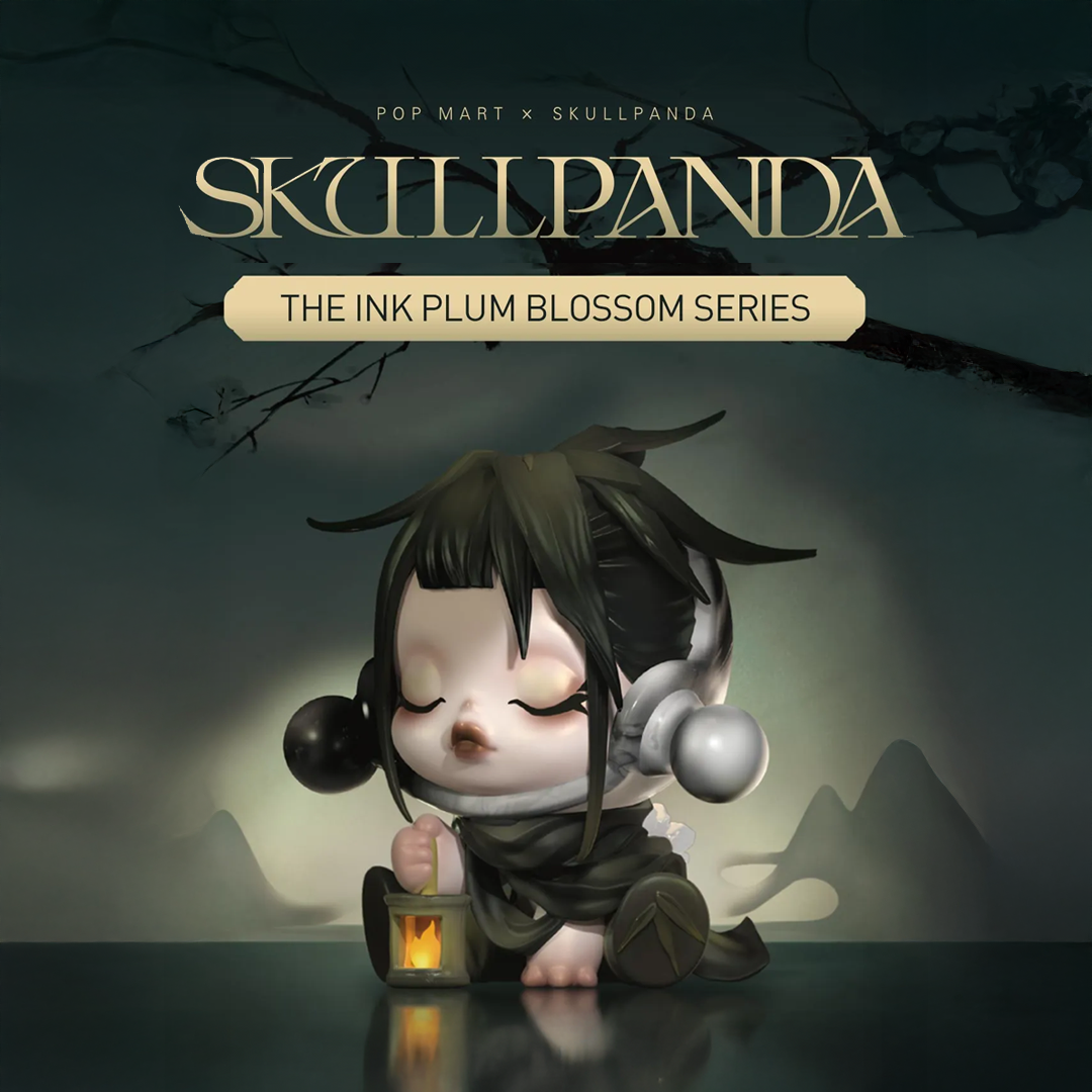 SKULLPANDA - THE INK PLUM BLOSSOM SERIES