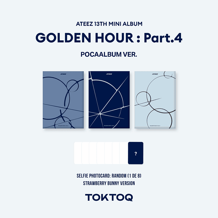 [PREVENTA] ATEEZ - GOLDEN HOUR: Part.4 (POCAALBUM Version) 3