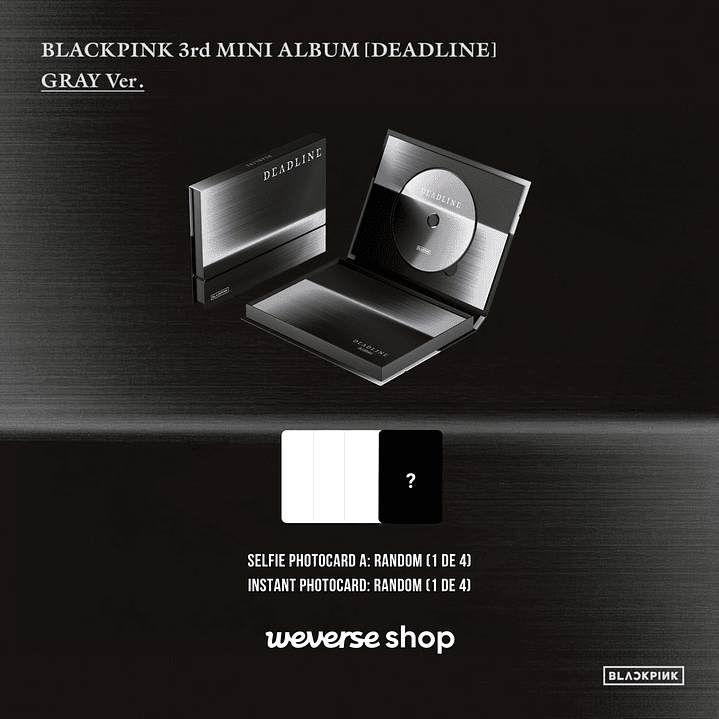 [PREVENTA] BLACKPINK - DEADLINE (Gray Version) 2