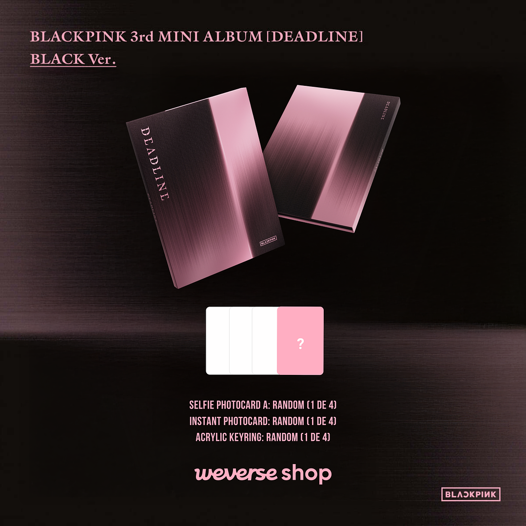 [PREVENTA] BLACKPINK - DEADLINE (Black Version) 2