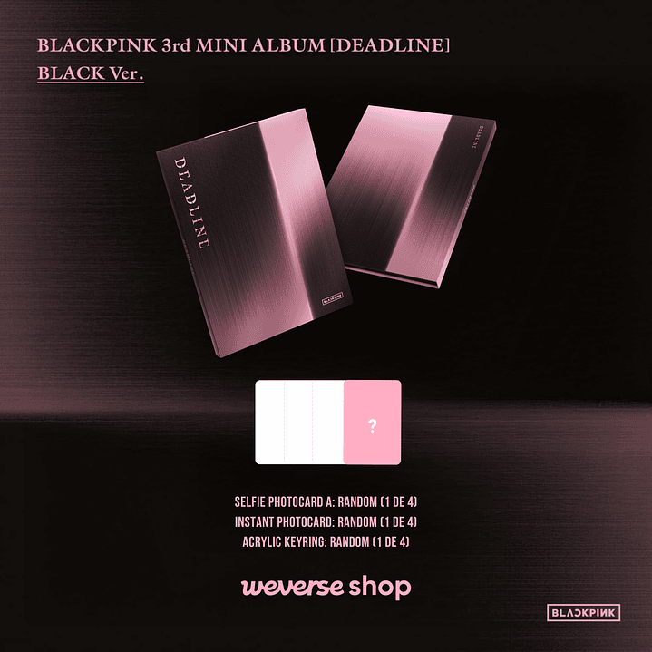 [PREVENTA] BLACKPINK - DEADLINE (Black Version) 2