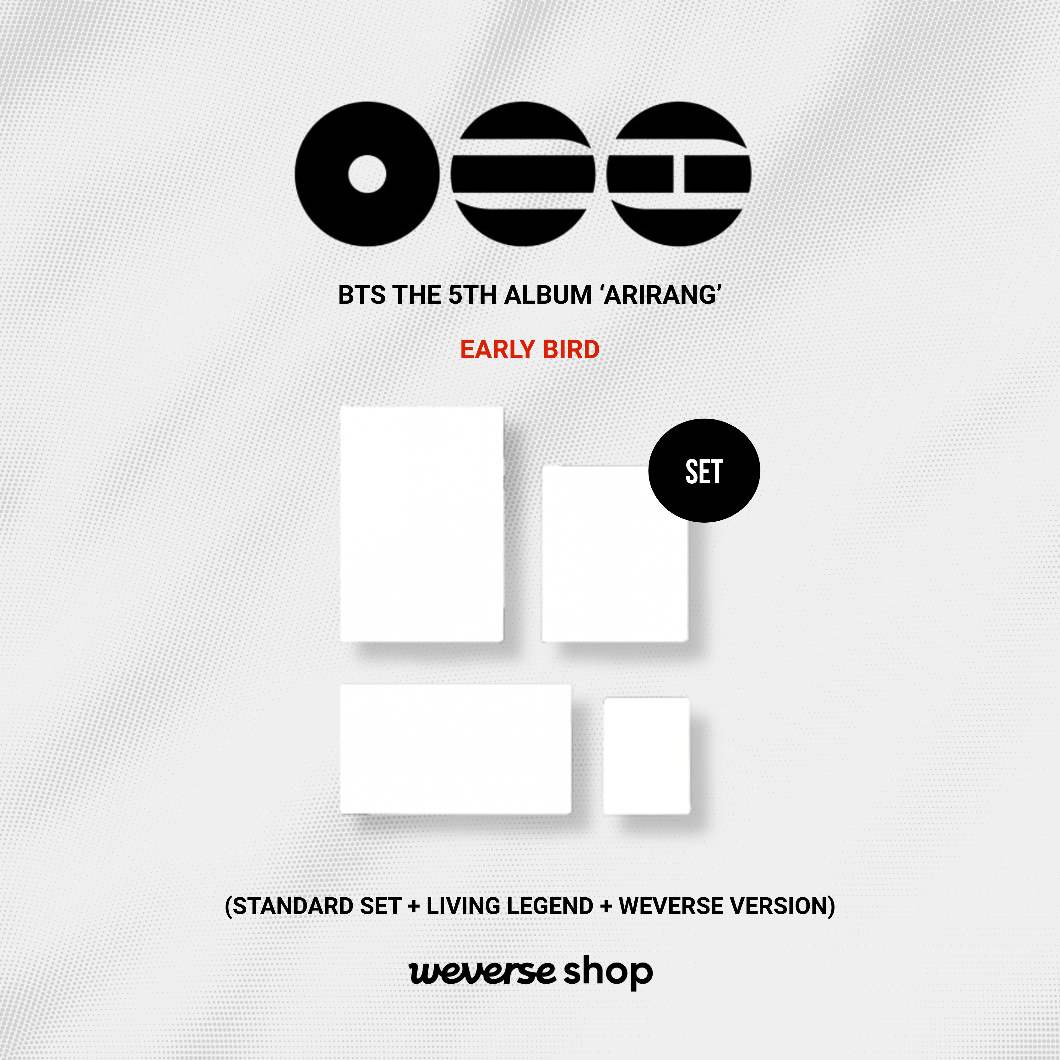 PREVENTA EARLY BIRD] BTS - ARIRANG (Set + Weverse)