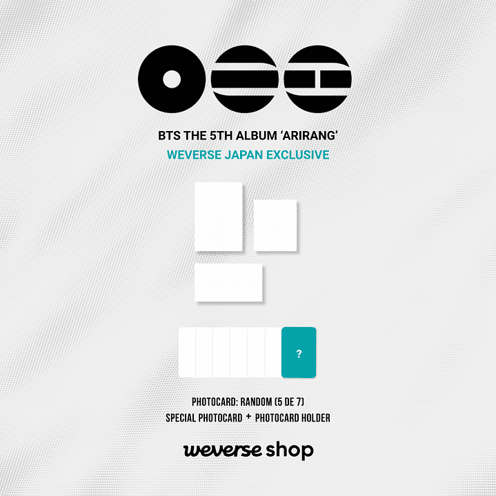 [PREVENTA JAPÓN] BTS - ARIRANG (Set) 2