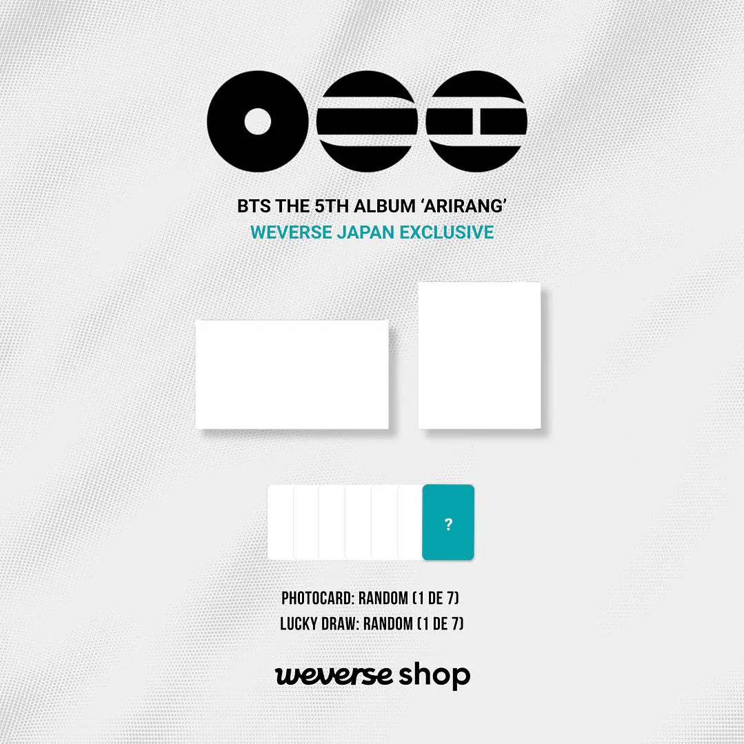 [PREVENTA JAPÓN] BTS - ARIRANG (Standard Version) 2