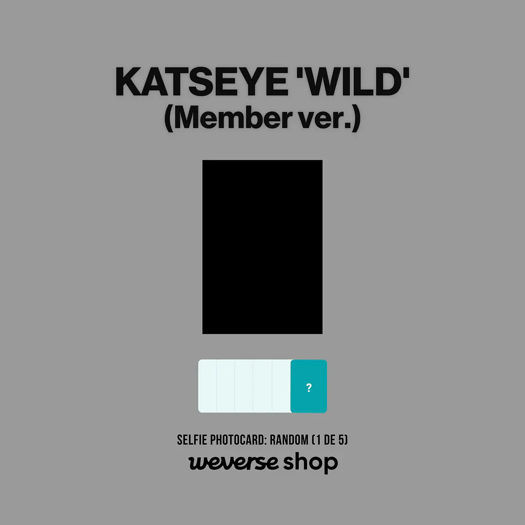 [PREVENTA] KATSEYE - WILD (Member Version) 3