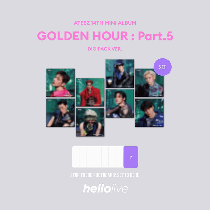 [PREVENTA] ATEEZ - GOLDEN HOUR: Part. 5 (Solo Digipack Version) 9