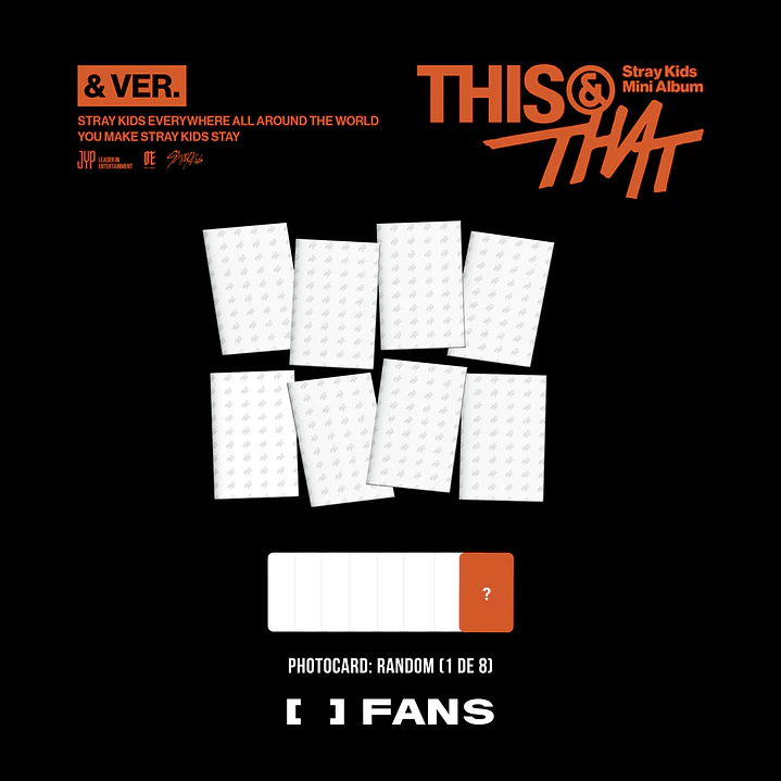 [PREVENTA] STRAY KIDS - THIS & THAT (& Version) 4