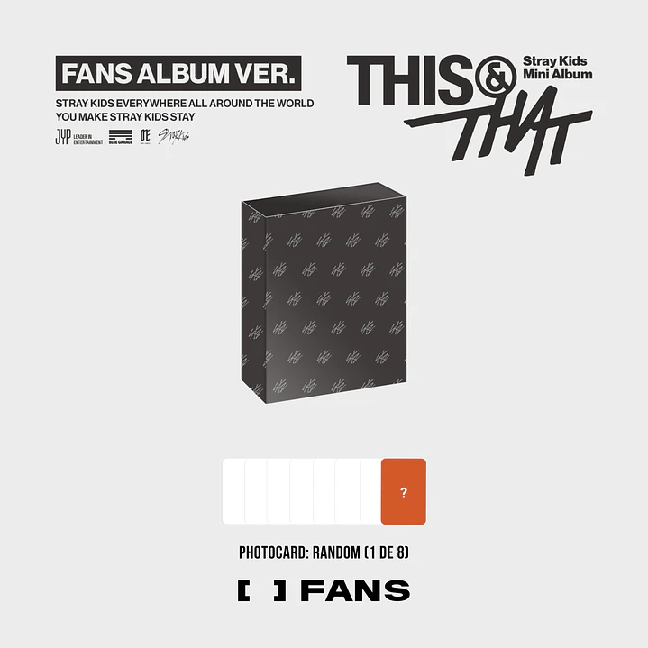 [PREVENTA] STRAY KIDS - THIS & THAT (Fans Album Version) 4
