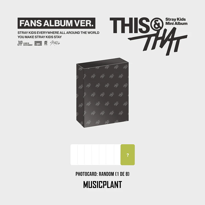 [PREVENTA] STRAY KIDS - THIS & THAT (Fans Album Version) 5