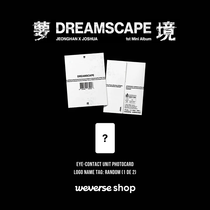 [PREVENTA] JEONGHAN x JOSHUA (SEVENTEEN) - DREAMSCAPE (Weverse Album Version) 2