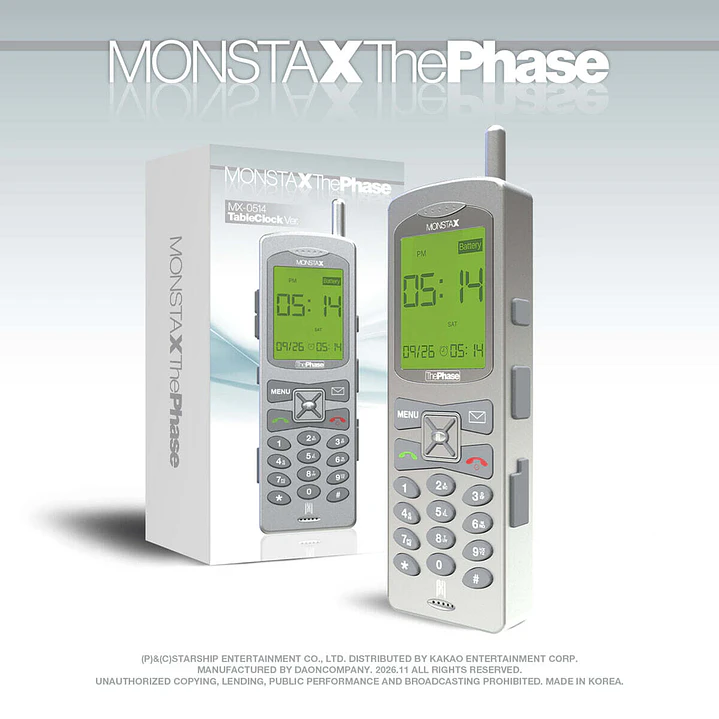 [PREVENTA] MONSTA X - THE PHASE (MX-0514 Table Clock Version) 1