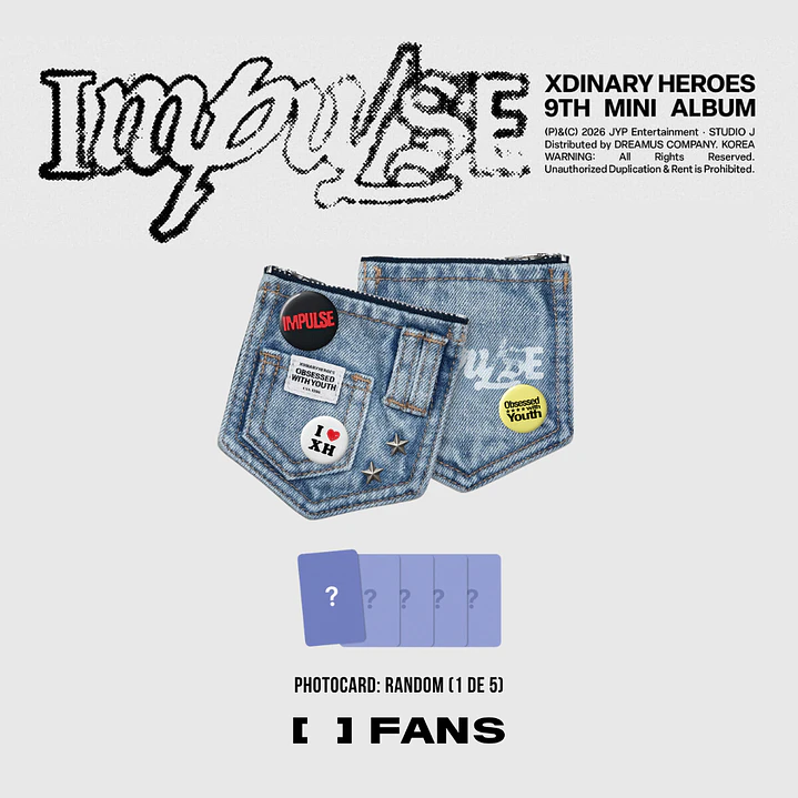 [PREVENTA] Xdinary Heroes - IMPULSE (DENIM POUCH Version) 2