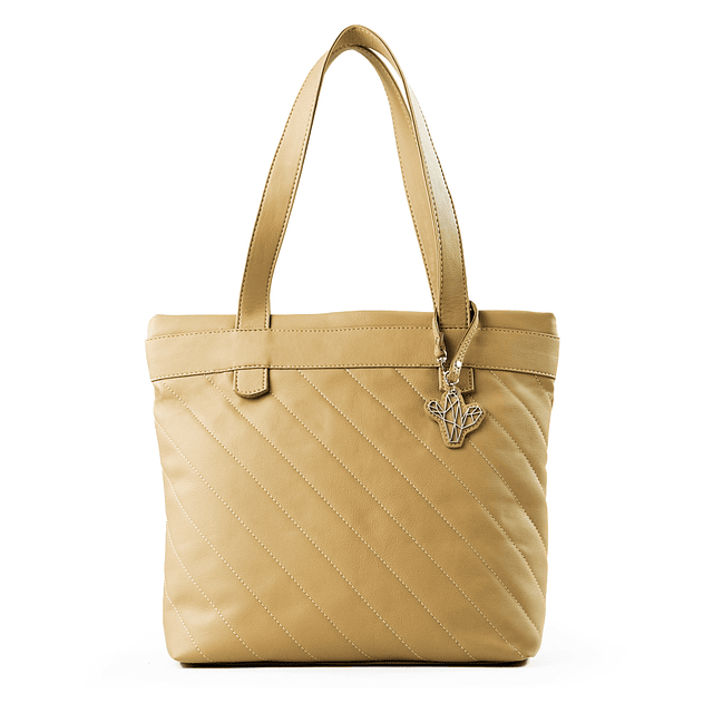 Tote Jade Beige cuero de cactus vegano