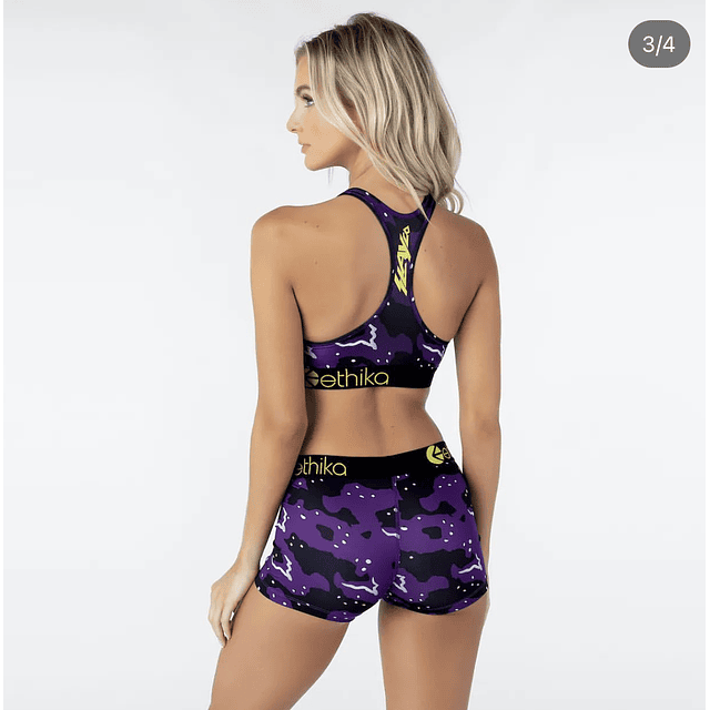 Ethika Staple boxer brief and sports bra set in Bomber E'Z Up