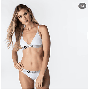 KELIA MONIZ COLLECTION - WHITE Triangle Bra ETHIKA