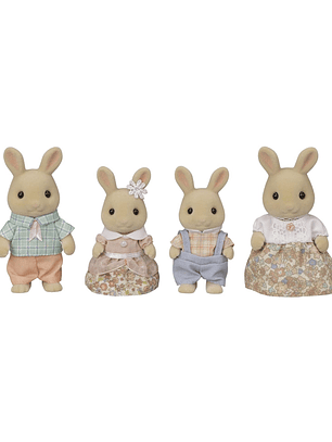 Familia conejo de leche