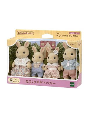 Familia conejo de leche