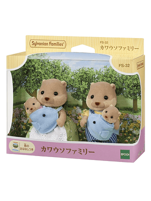 Familia nutria de rio