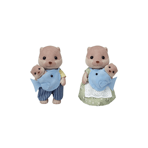 Familia nutria de rio