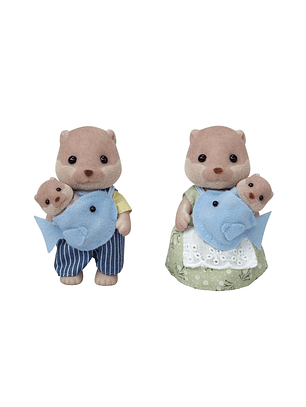 Familia nutria de rio