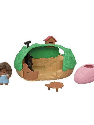 Set bebe erizo con casita