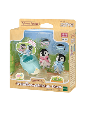 Set pingüinos en carrito