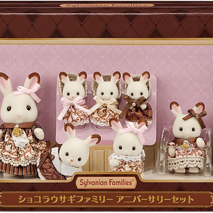 Familia gigante conejo chocolate