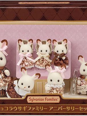 Familia gigante conejo chocolate