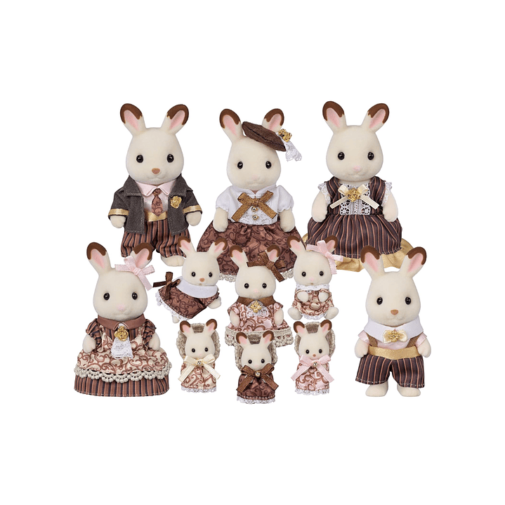 Familia gigante conejo chocolate 1