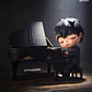 Hirono The Pianist Figure - Miniatura 2