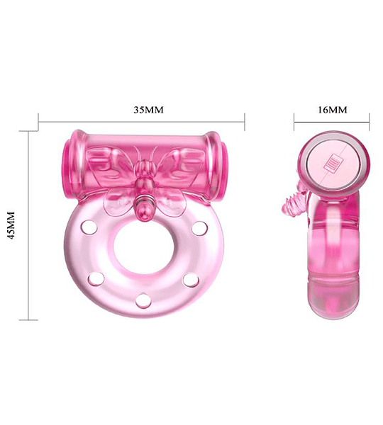 Anillo Vibrador Desechable Rosa