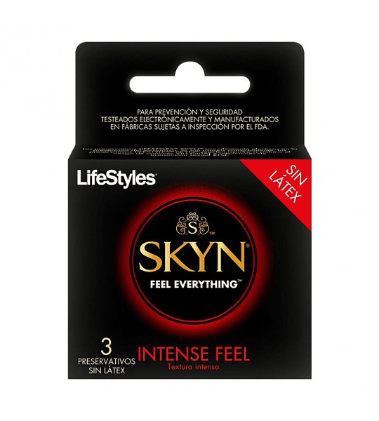 Preservativo LifeStyle Skyn Intense Feel (SIN LATEX)