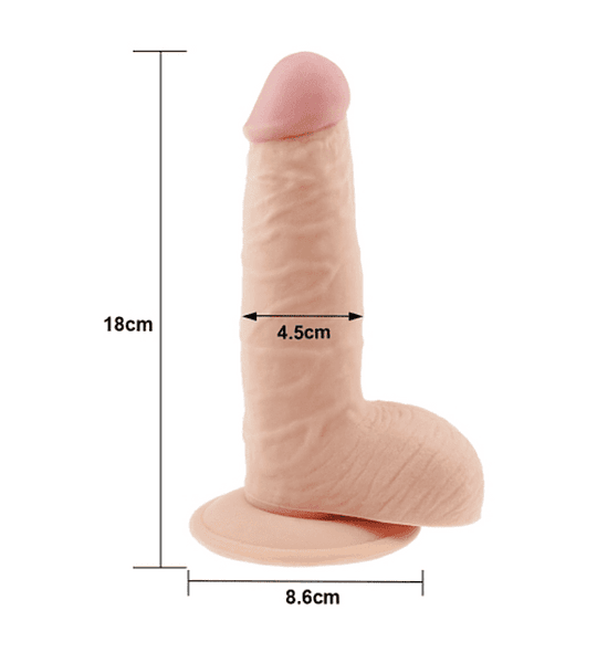 Dildo LOVETOY The Ultra Soft Dude 18 cm