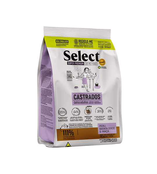 Alimento Monello Select Super Premium Gatos Castrados 