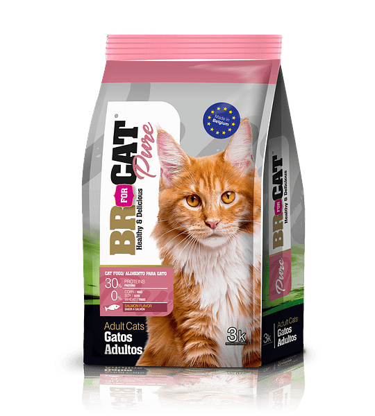 Alimento Br For Cat Pure Adulto Salmon 