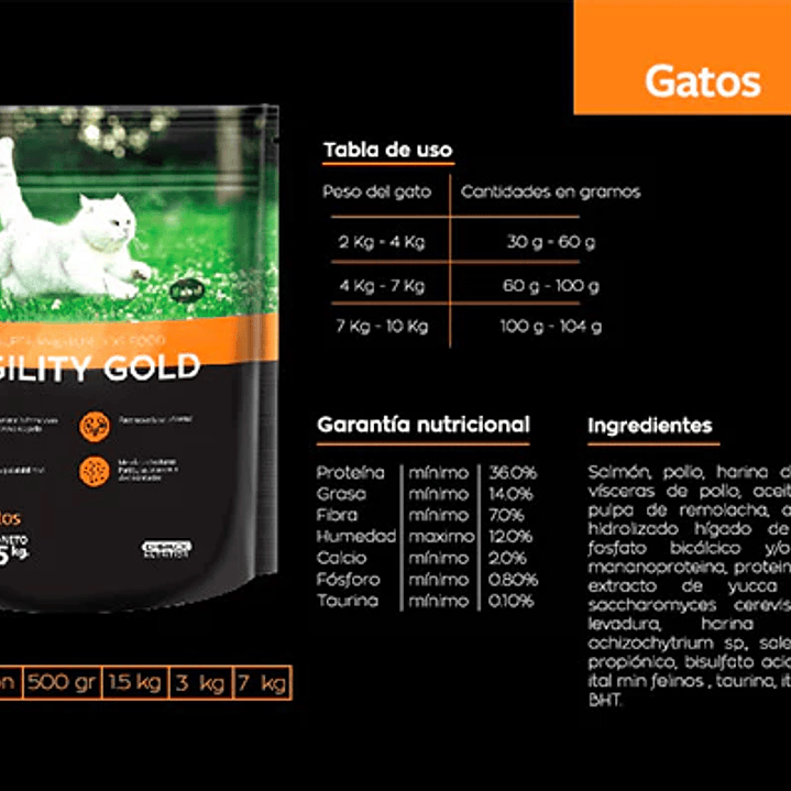Alimento Agility Gold Gatos  2