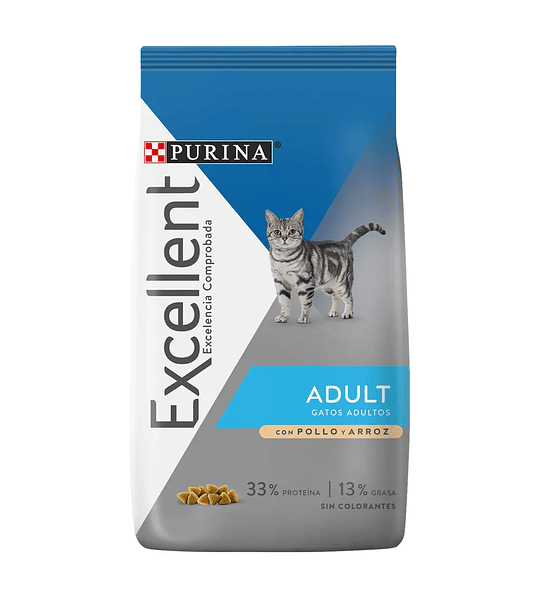 Alimento Purina Excellent Gato Adulto Pollo 3 Kg