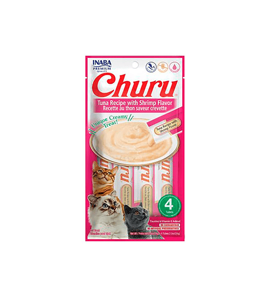 Snack Para Gato Cremoso Inaba Churu 14 Gr/4 Und