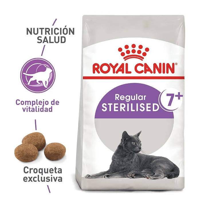 Alimento Regular Sterilised 7+  Royal Canin 2