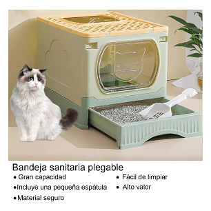 Arenera Para Gatos Plegable Duocolor