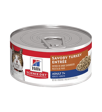 Alimento F Adult 7+ Turkey 5,5Oz Lata Hills