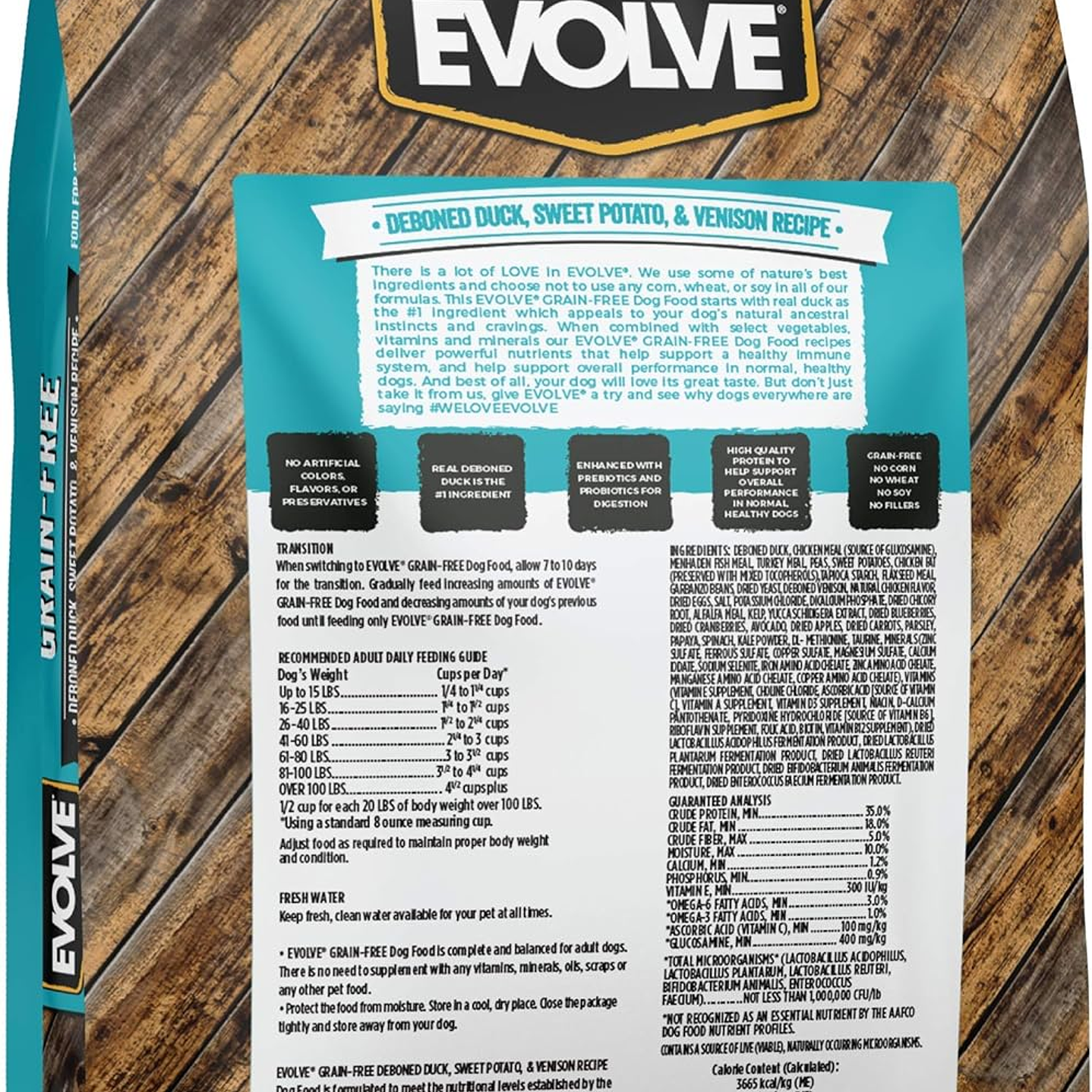 Alimento Evolve Dog Grain Free Duck  9