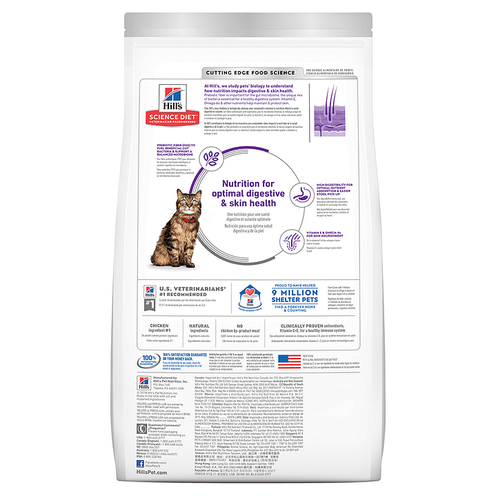 Alimento Hill's Sensitive Stomach & Skin X 3.5 Lb Para Gato 3