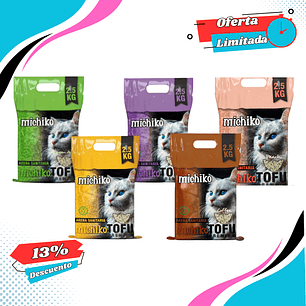 Arena Michiko Sanitaria Premium Tofu Ecológica  4.5Kg