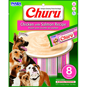 Snack Churu Para Perro Pollo Con Salmón - 8 Und