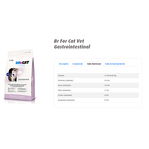 Alimento Br For Cat Gastrointestinal