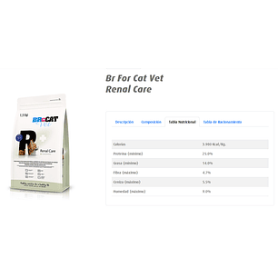Alimento Br For Cat Vet Renal Care