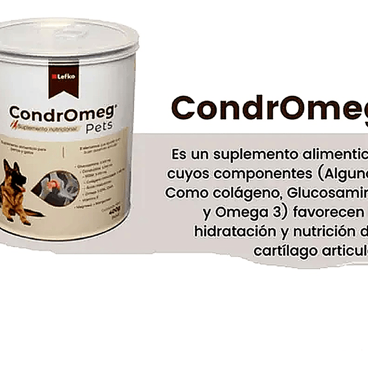 Suplemento Nutricional Perros Lefko Glucosamina Polvo  3